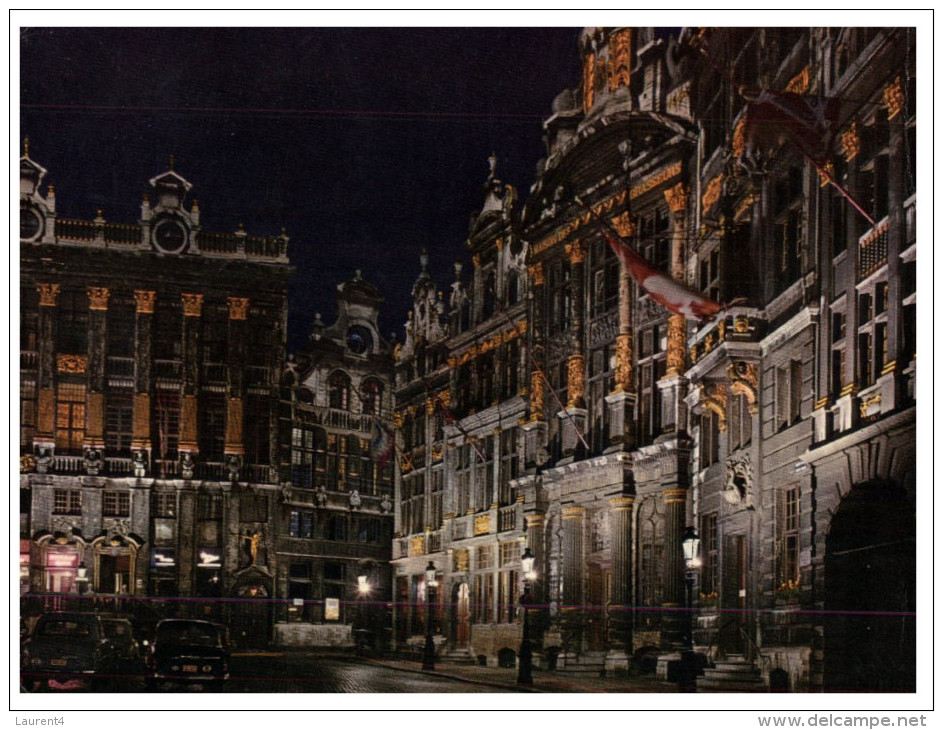 (PH 456) Belgium - Bruxelles Grande Place - Bruselas La Noche