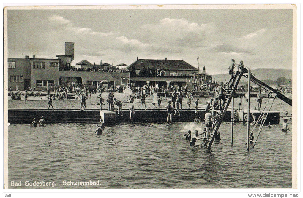 AK Bonn-Bad Godesberg, Schwimmbad 1933 - Bonn