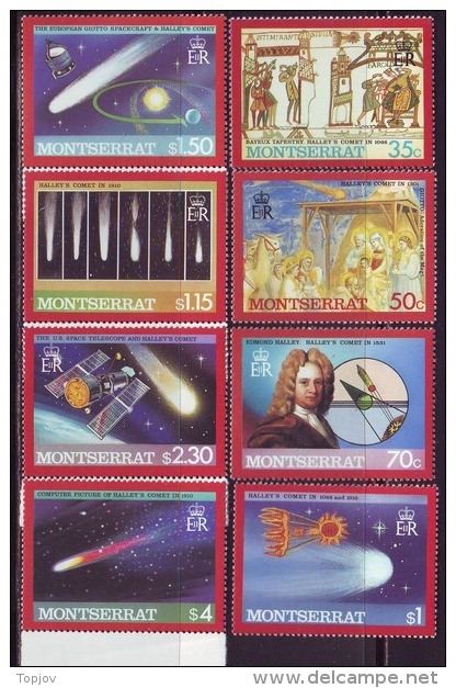 MONTSERRAT - SPACE - HISTORY  HALLEY'S  COMET - **MNH  -1986 - América Del Norte