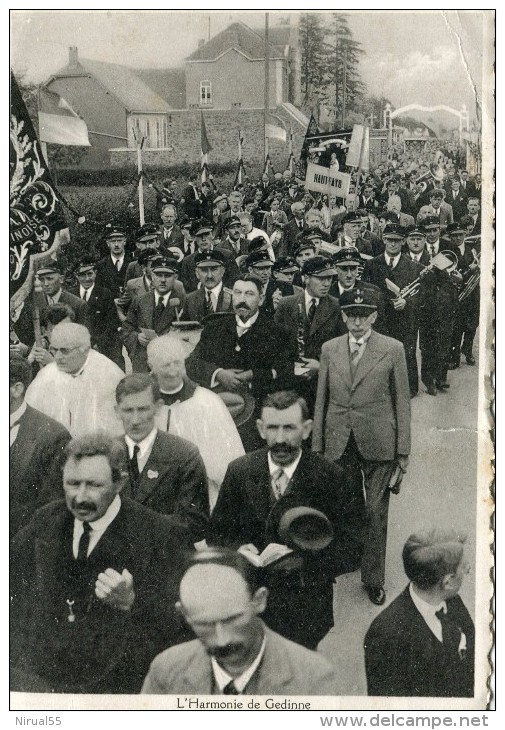 Belgique Provine Namur Harmonie De GEDINNE  Congrès Eucharistique HAUTFAYS 1.8.1947 ...cl - Gedinne