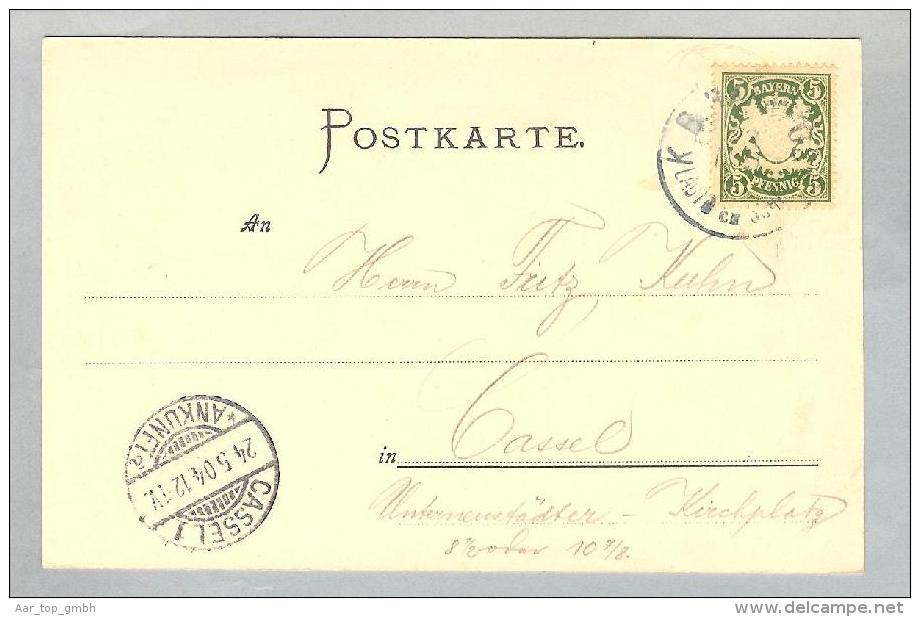 AK DE RP GERMERSHEIM 1904-05-24 Litho J.Krenzbühlerz - Germersheim