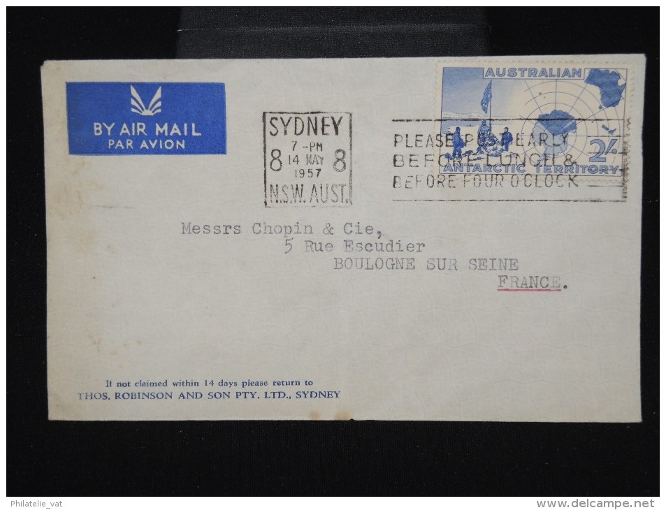 AUSTRALIE - Enveloppe De Sydney Pour La France En 1957 - Aff. Plaisant - à Voir- Lot P8060 - Brieven En Documenten