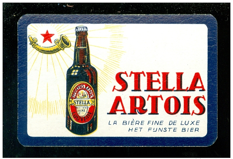 Speelkaart ( 943 ) Dos D´ Une Carte à Jouer - Bier Bière Bieren Bières Brasserie Brouwerij -  Stella Artois  Leuven - Barajas De Naipe