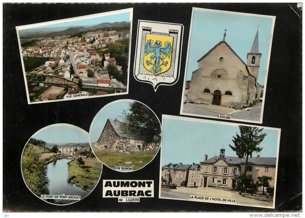 SOUVENIR DE AUMONT AUBRAC . STATION ESTIVALE . - Aumont Aubrac