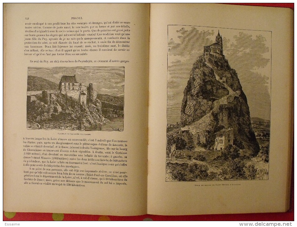 La France pittoresque. J. Gourdault. Hachette 1923. 370 gravures. 478 pages