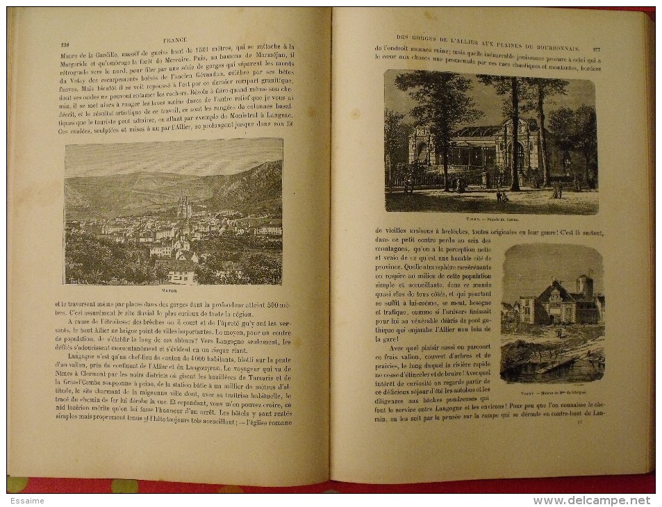 La France pittoresque. J. Gourdault. Hachette 1923. 370 gravures. 478 pages