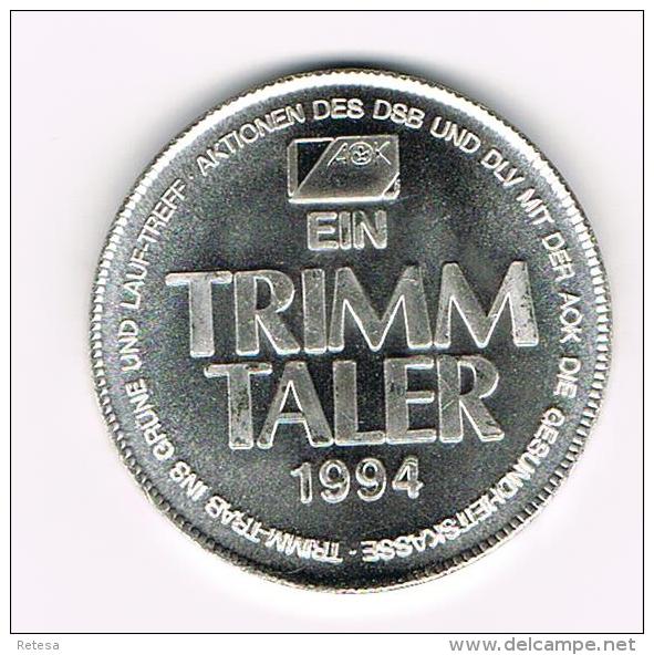 *** PENNING  AOK EIN TRIMM TALER  1994 - Pièces écrasées (Elongated Coins)