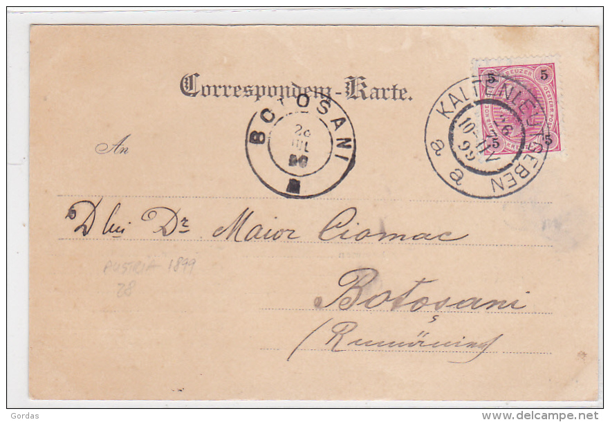 Austria - Gruss Aus Kaltenleutgeben - 1899 - Mödling