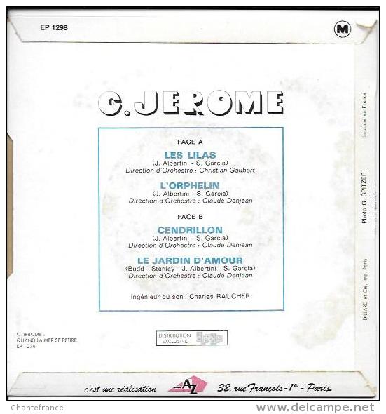 C. Jerome 45t. EP *les Lilas* - Otros - Canción Francesa