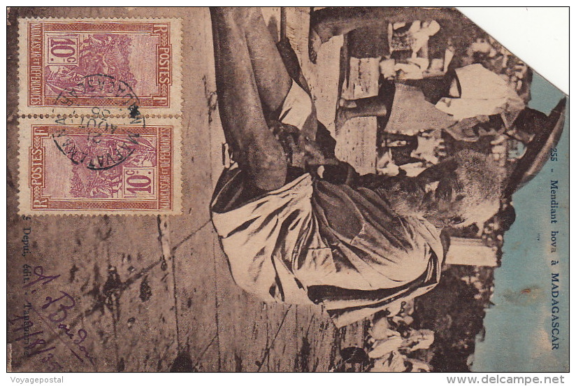 Carte Madagascar Maevatamana 1935 - Covers & Documents