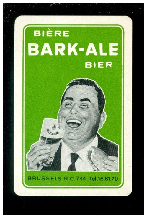 Speelkaart ( 994 ) Dos D´ Une Carte à Jouer - Bier Bière Bieren Bières Brasserie Brouwerij - BARK - ALE - Barajas De Naipe