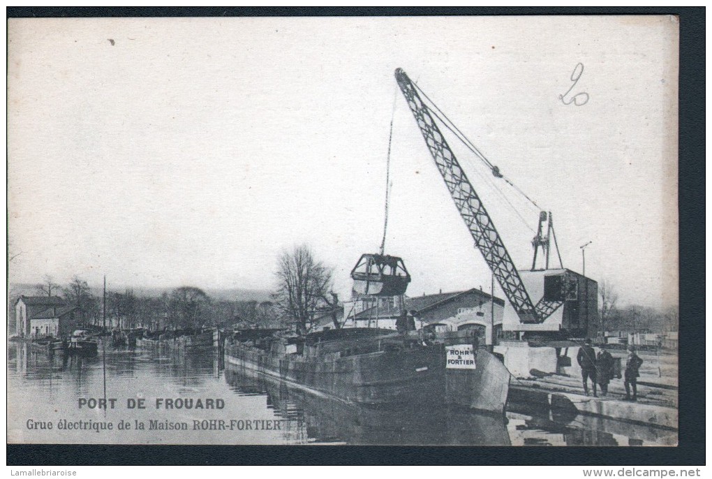 54, PORT DE FROUARD, GRUE ELECTRIQUE DE LA MAISON ROHR & A FORTIER - Frouard