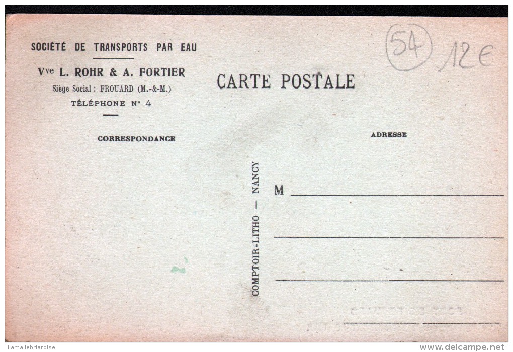54, PORT DE FROUARD, GRUE ELECTRIQUE DE LA MAISON ROHR & A FORTIER - Frouard