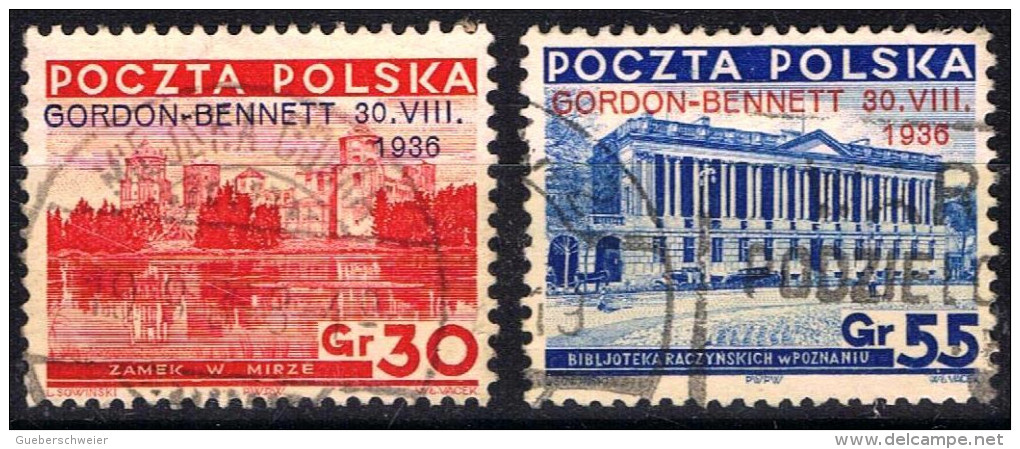 POL3- POLOGNE TP N°390A/B OBLITERES - Used Stamps