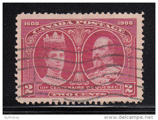 Canada Used Scott #98 2c Edward VII & Alexandra - Quebec Tercentenary - Used Stamps