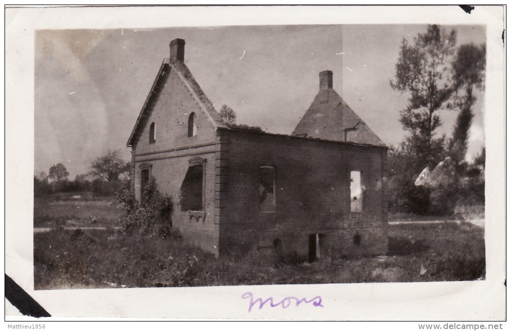 Photo 1918-1919 MONS - Une Maison Détruite (A111, Ww1, Wk 1) - Mons