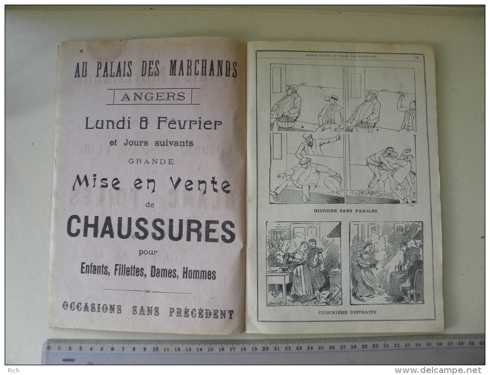 (49) Maine et Loire AGENDA Buvard illustré du Palais des Marchands 1909 - 154 pages