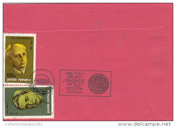 24178- MOLDAVIAN 15TH CENTURY SOLDIER, STAMP ON COVER, 1982, ROMANIA - Covers & Documents