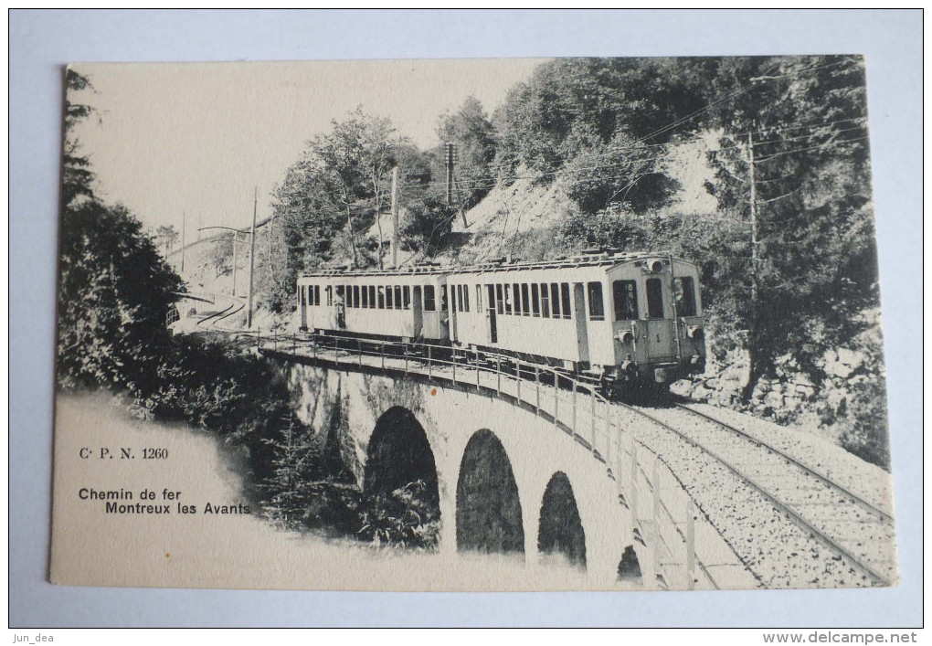 CHEMIN DE FER  - MONTREUX LES AVANTS - 1260 - Mon