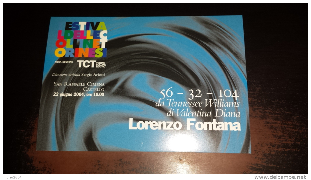 C-40927 TORINO FESTIVAL DELLE COLLINE LORENZO FONTANA - Altri & Non Classificati