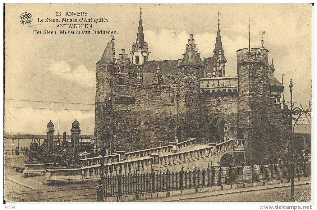 BELGICA AMBERES TP CON MAT JUEGOS OLIMPICOS DE 1920 ANTWERPEN ANVERS - Ete 1920: Anvers