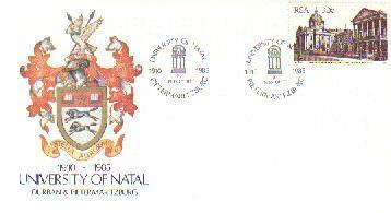 RSA 1985 Enveloppe University Of Natal  Mint F1485 - Covers & Documents