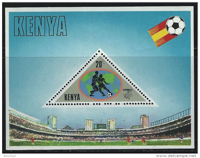 Kenya, 1982, Soccer World Cup Spain, MNH Perforated Souvenir Sheet, Michel Block 18 - 1982 – Espagne