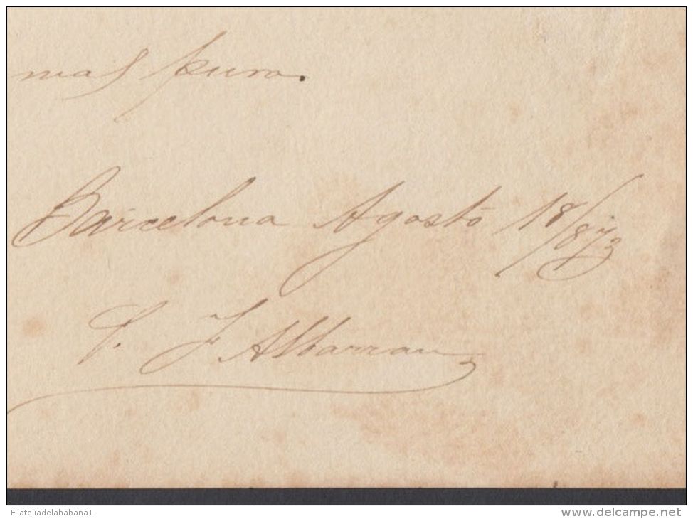 *BE444 CUBA AUTOGRAPH MEDICINE POEMA DEL DOCTOR JOAQUIN ALBARRAN, BARCELONA 1873 - Other & Unclassified