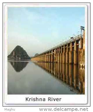 Krishna Pushkaram, Hinduism, Diety Sculpture, Temple, Water Dam, Architecture, Coconut Fruit, Meghdoot Postcard, - Hinduismus