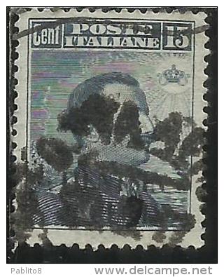 TIENTSIN TIENSTIN 1917 SOPRASTAMPATO D'ITALIA ITALY OVERPRINTED CENTS 6 C SU 15 CENT. USATO USED OBLITERE' - Tientsin