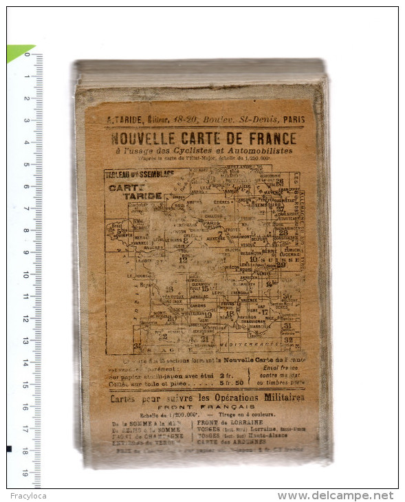 CARTE GEOGRAPHIQUE  TARIDE N° 3  ENVIRONS DE PARIS SECTION NORD EST POUR AUTOMOBILISTES ET CYCLISTES - Geographische Kaarten