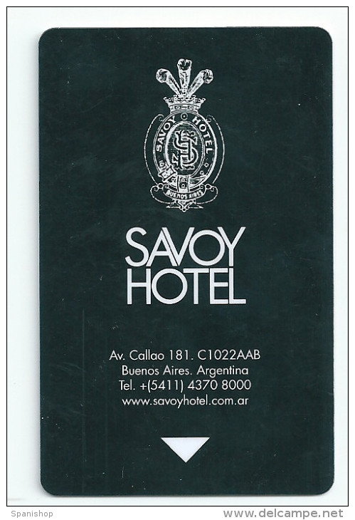 HOTEL SAVOY BUENOS AIRES ARGENTINA   Llave Clef Key Keycard Karte - Hotel Labels