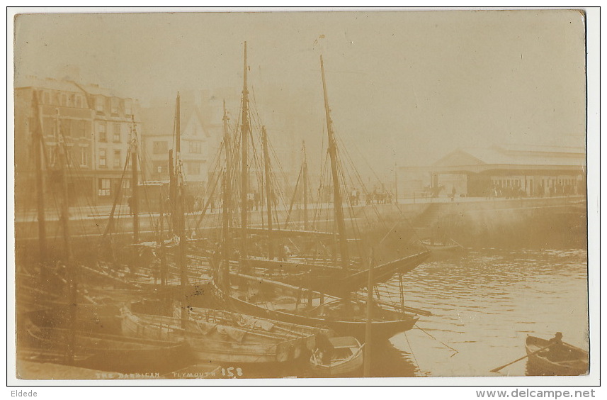 Real Photo Plymouth The Barbican Harbour - Plymouth