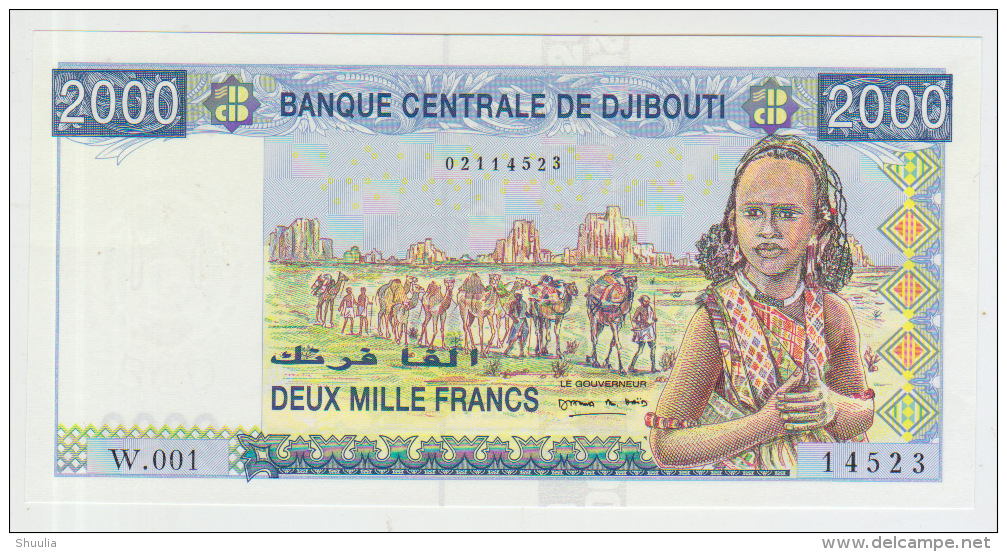 Djbouti 2000 Francs (2005) Pick 43 UNC - Djibouti