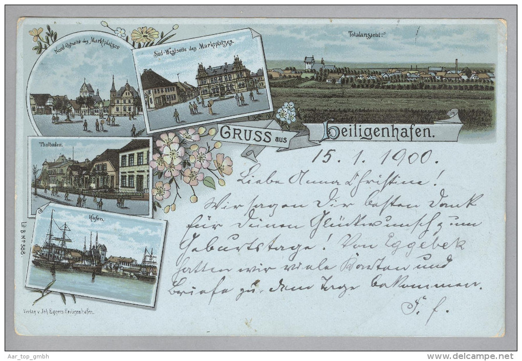 AK DE SH HEILIGENHAFEN 1900-01-16 Litho Joh. Egger #588 - Heiligenhafen