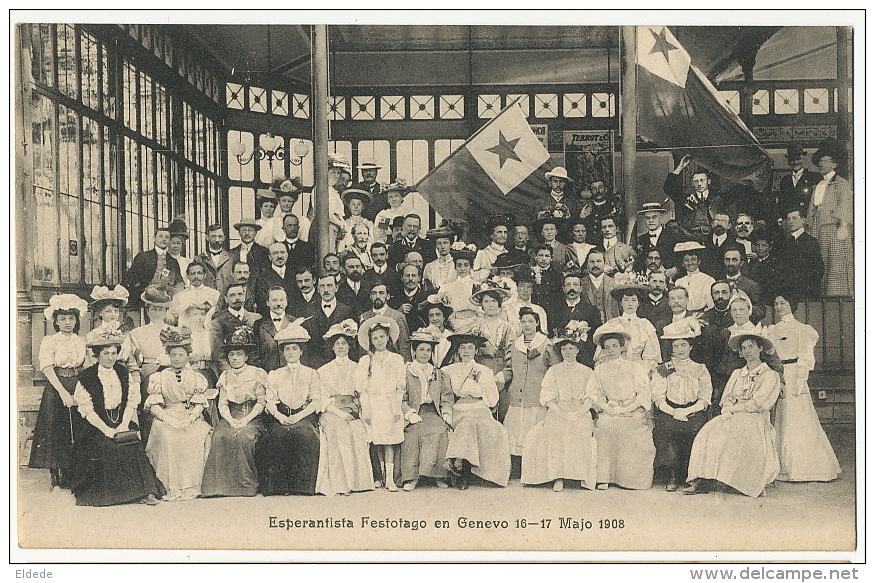 Esperantista Festofago En Genevo 16/17 Majo 1908 Geneve  Festival Esperanto - Genève