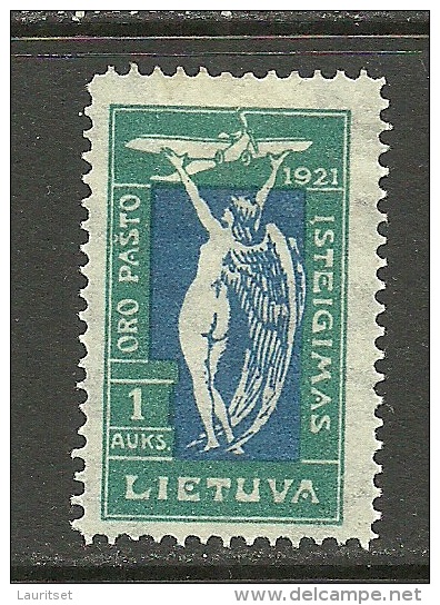 LITAUEN Lithuania Litva 1921 Flugpostdienst Michel 113 * - Litauen