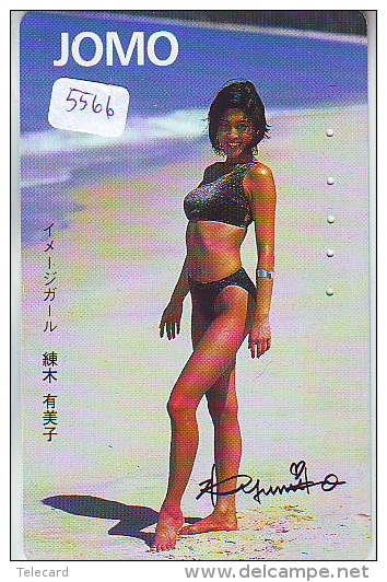 Télécarte Japon EROTIQUE (5566) EROTIC * Japan * ACTRESS  * TK * BIKINI  GIRL * BATHCLOTHES  * FEMME * SEXY LADY - Mode