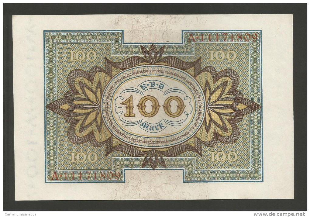 DEUTSCHLAND - Weimarer Republik - 100 Mark (Berlin 1920) - 100 Mark