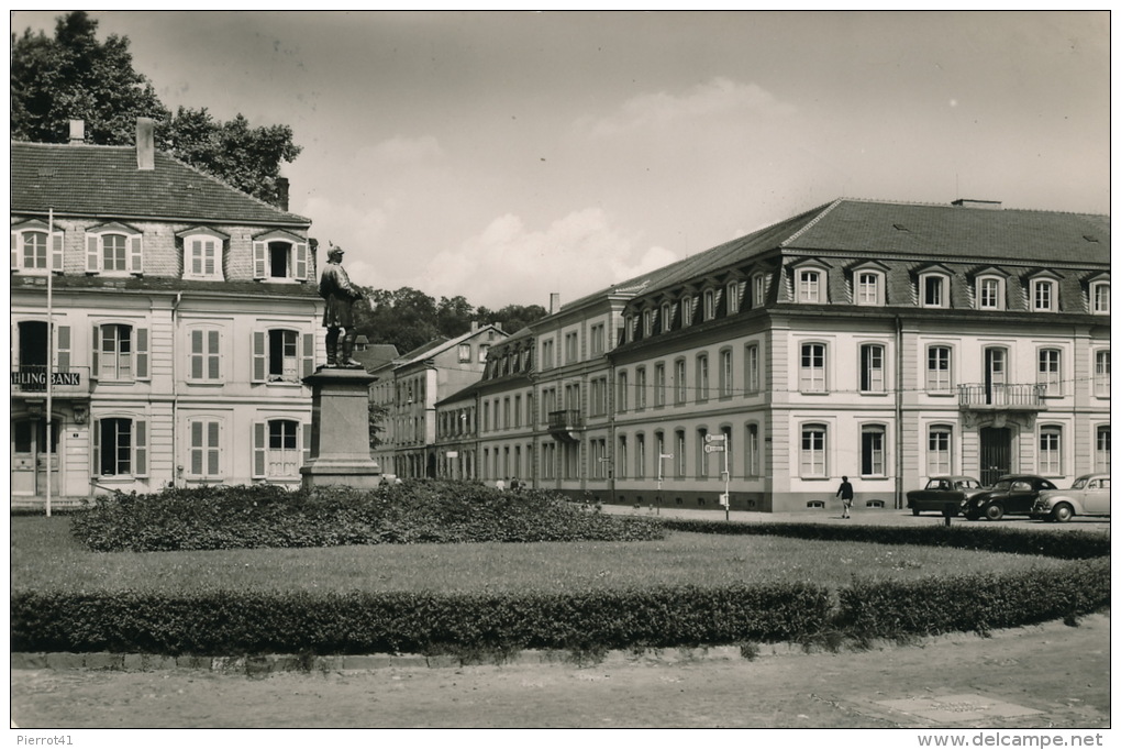 ALLEMAGNE - ZWEIBRUECKEN - Herzogsplatz Mit Bismarkdenkmal (1955) - Zweibruecken