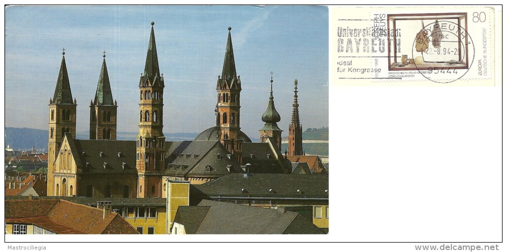 GERMANIA  BAYERN  WÜRZBURG  Silhouette Der Kirchturme  Nice Stamp - Wuerzburg