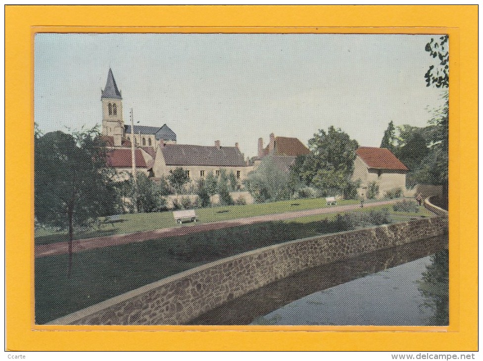 SANCERGUES - 18 - CPM - EDIFICES - EGLISES - JARDINS - LES JARDINS ET L'EGLISE - Sancergues