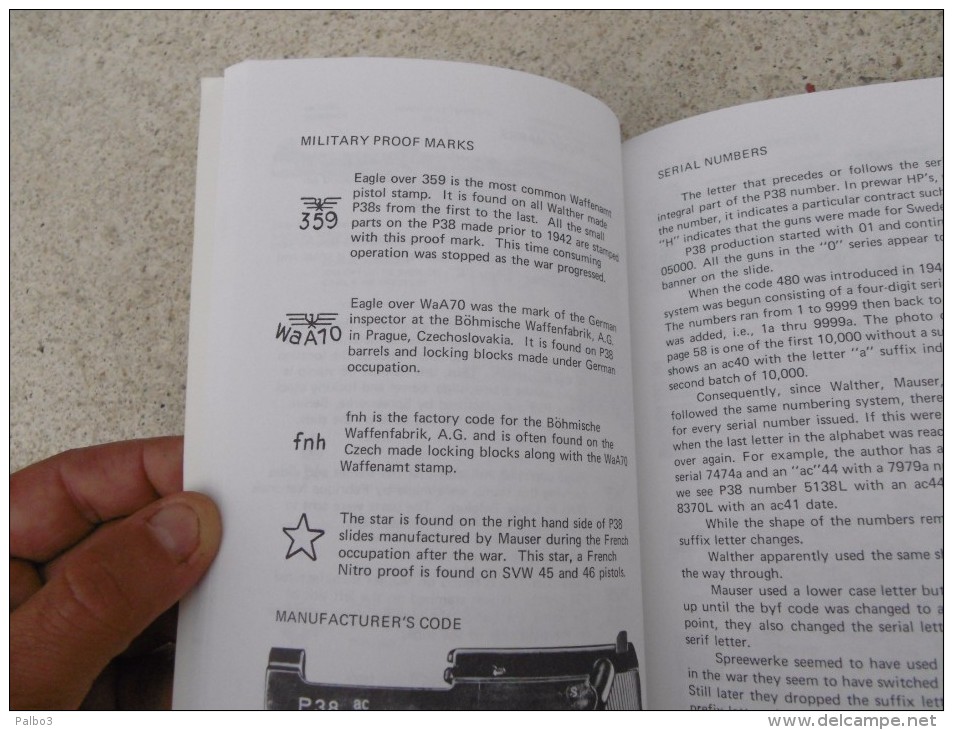 Manuel Connaitre Son Pistolet  P38 Daté 1984 En Anglais - Armes Neutralisées