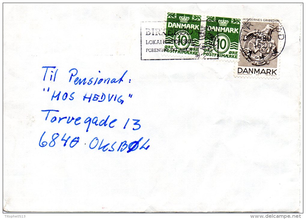 DANEMARK. N°689 De 1979 Sur Enveloppe Ayant Circulé. Pendentif Du 8e Siècle. - Arqueología