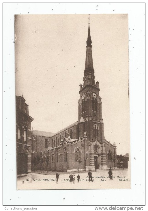 Cp , 59 , HAZEBROUCK , église Notre Dame , Vierge - Hazebrouck