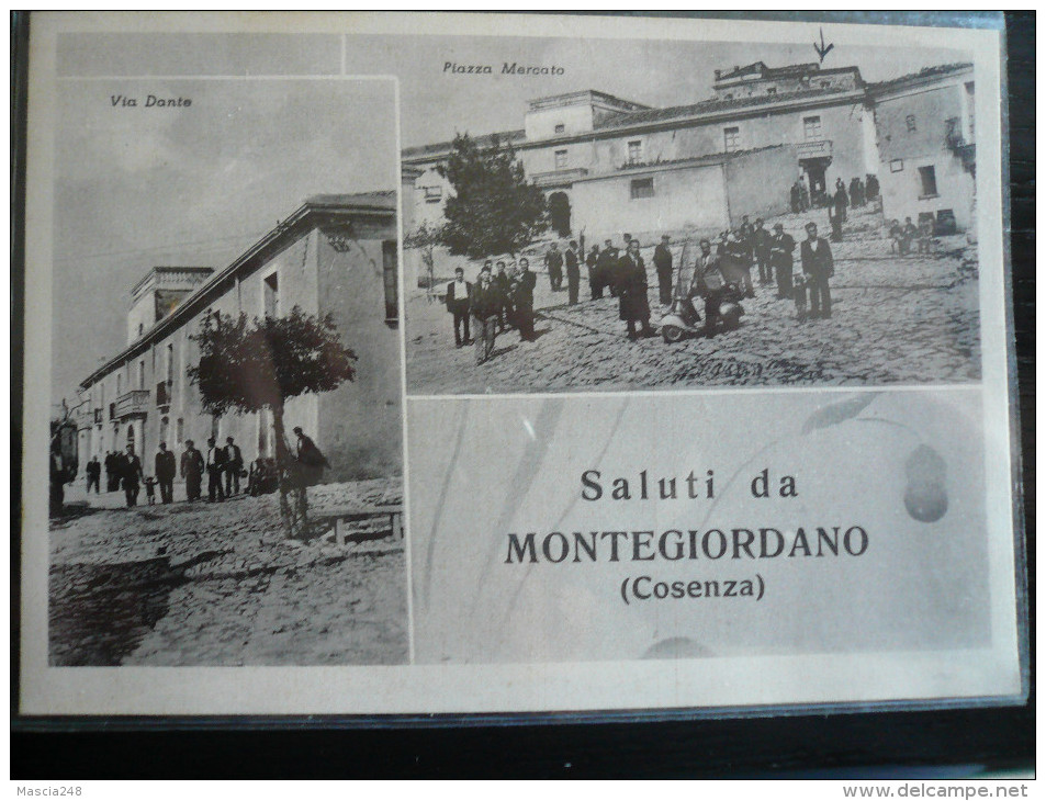 Montegiordano Cosenza Saluti 2 Vedute - Usata 1953 F:G: - Altri & Non Classificati