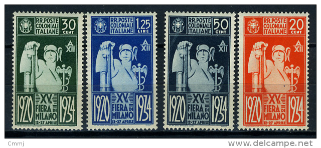 1934 -  Italia - COLONIE - Emissioni Generali  - Sass. N. 42/45 - LH -  (C01012015..) - General Issues