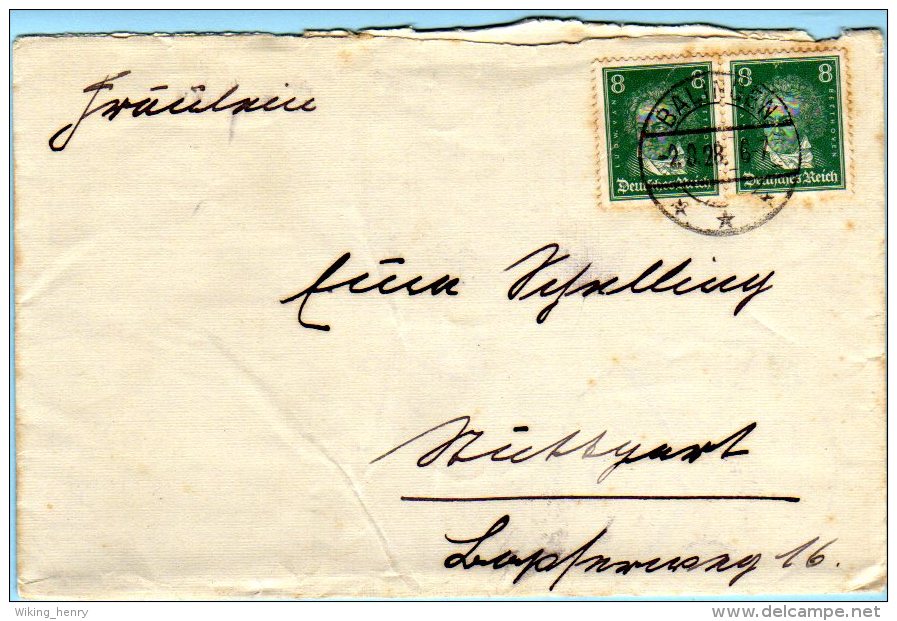 Balingen - Briefumschlag 1928 - Balingen