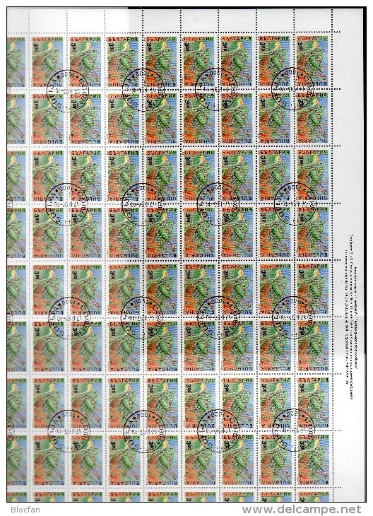 Mit Druck-Datum #154 Oben Heuschrecke 1992 Bulgarien 4016 Bogen O 30€ WWF Naturschutz Bloc Ms Fauna Sheetlet Bf BULGARIA - Variétés Et Curiosités