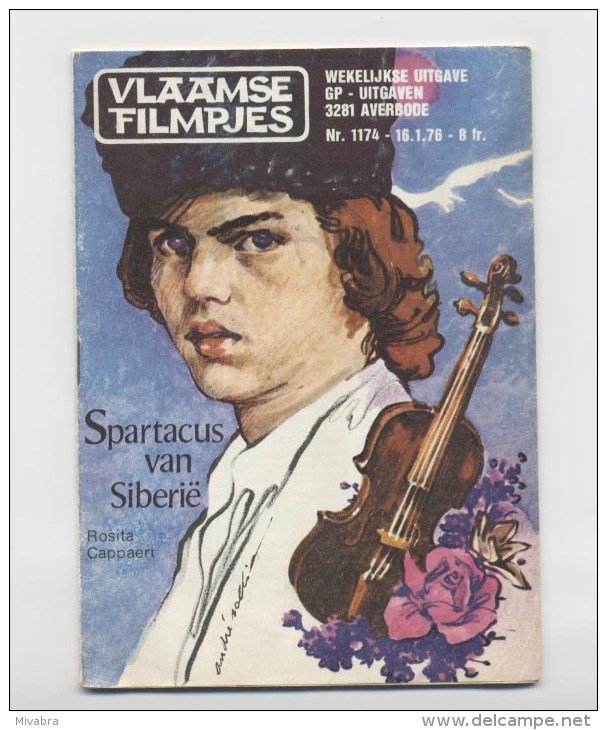 VLAAMSE FILMPJES N° 1174 1976 SPARTACUS VAN SIBERIË AUTEUR ROSITA CAPPAERT GP UITGAVEN AVERBODE - Kids